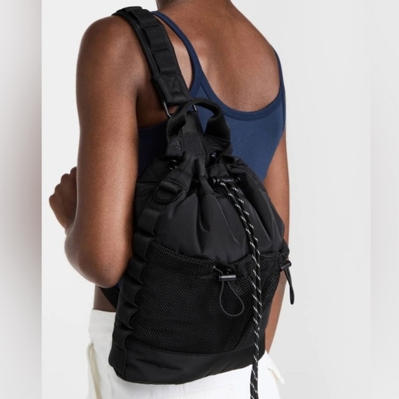 Dagne Dover Black Drawstring Backpack - Picture 8 of 12